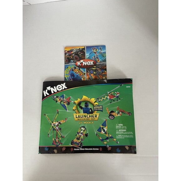 Vintage K'NEX Large Yellow Hard Box Carrying Case-K’NEX Pieces and Instructions - Picture 6 of 6